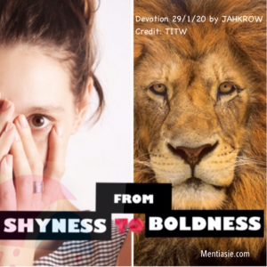 FROM SHYNESS TO BOLDNESS || Mentiasie 